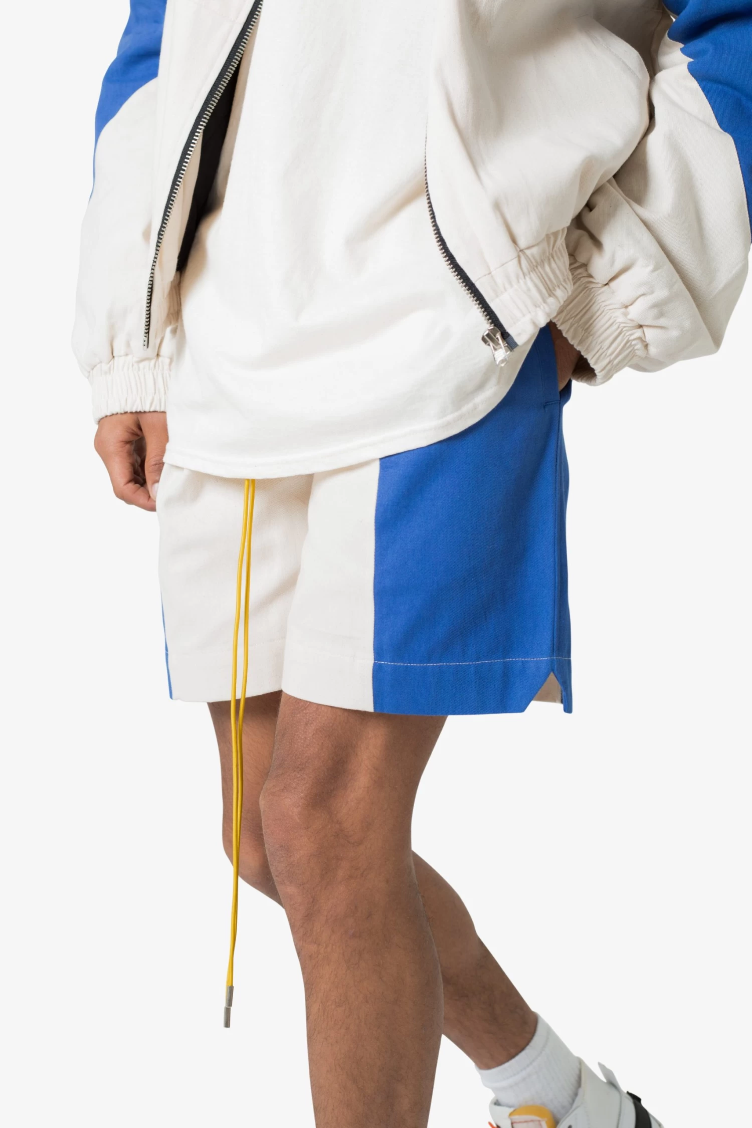 Twill Racing Shorts - Blue/Natural 9 Twill Racing Shorts - Blue/Natural - Image 7