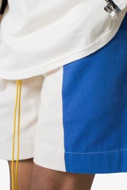 Twill Racing Shorts - Blue/Natural 17 Twill Racing Shorts - Blue/Natural -clothing Twill Racing Shorts BlueNatural 8