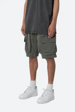 Utility Cargo Pocket Shorts - Green -clothing Utility Cargo Pocket Shorts Green 3