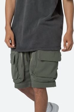 Utility Cargo Pocket Shorts - Green -clothing Utility Cargo Pocket Shorts Green 6