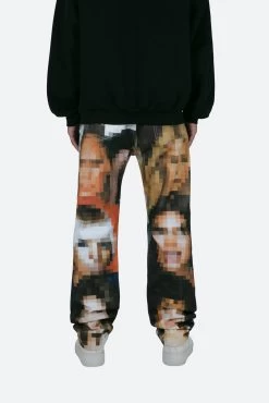 V100 Pixel Straight Denim - Multi -clothing V100 Pixel Straight Denim Multi 5