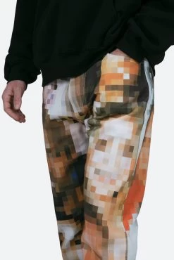 V100 Pixel Straight Denim - Multi -clothing V100 Pixel Straight Denim Multi 7