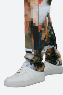 V100 Pixel Straight Denim - Multi -clothing V100 Pixel Straight Denim Multi 8