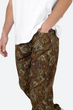V129 Pattern Baggy Denim - Brown 16 V129 Pattern Baggy Denim - Brown -clothing V129 Pattern Baggy Denim Brown 7
