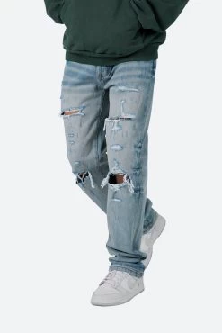 V490 Baggy Denim - Blue -clothing V490 Baggy Denim Blue 6