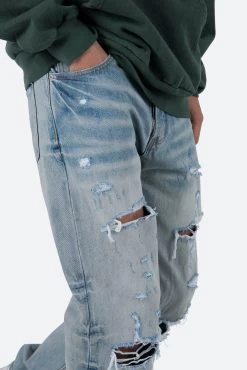 V490 Baggy Denim - Blue -clothing V490 Baggy Denim Blue 7