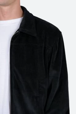 Velour Pilot Jacket - Black -clothing Velour Pilot Jacket Black 7