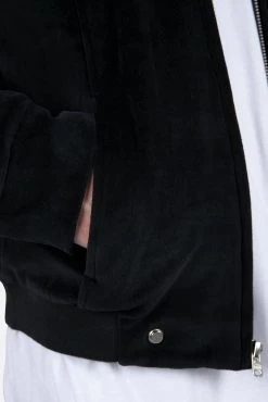 Velour Pilot Jacket - Black -clothing Velour Pilot Jacket Black 9