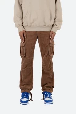 Vintage Corduroy Cargo Pants - Brown