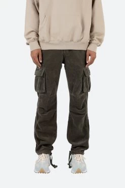 Vintage Corduroy Cargo Pants - Olive -clothing Vintage Corduroy Cargo Pants Olive 3