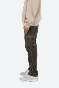 Vintage Corduroy Cargo Pants - Olive -clothing Vintage Corduroy Cargo Pants Olive 5