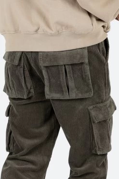 Vintage Corduroy Cargo Pants - Olive -clothing Vintage Corduroy Cargo Pants Olive 8