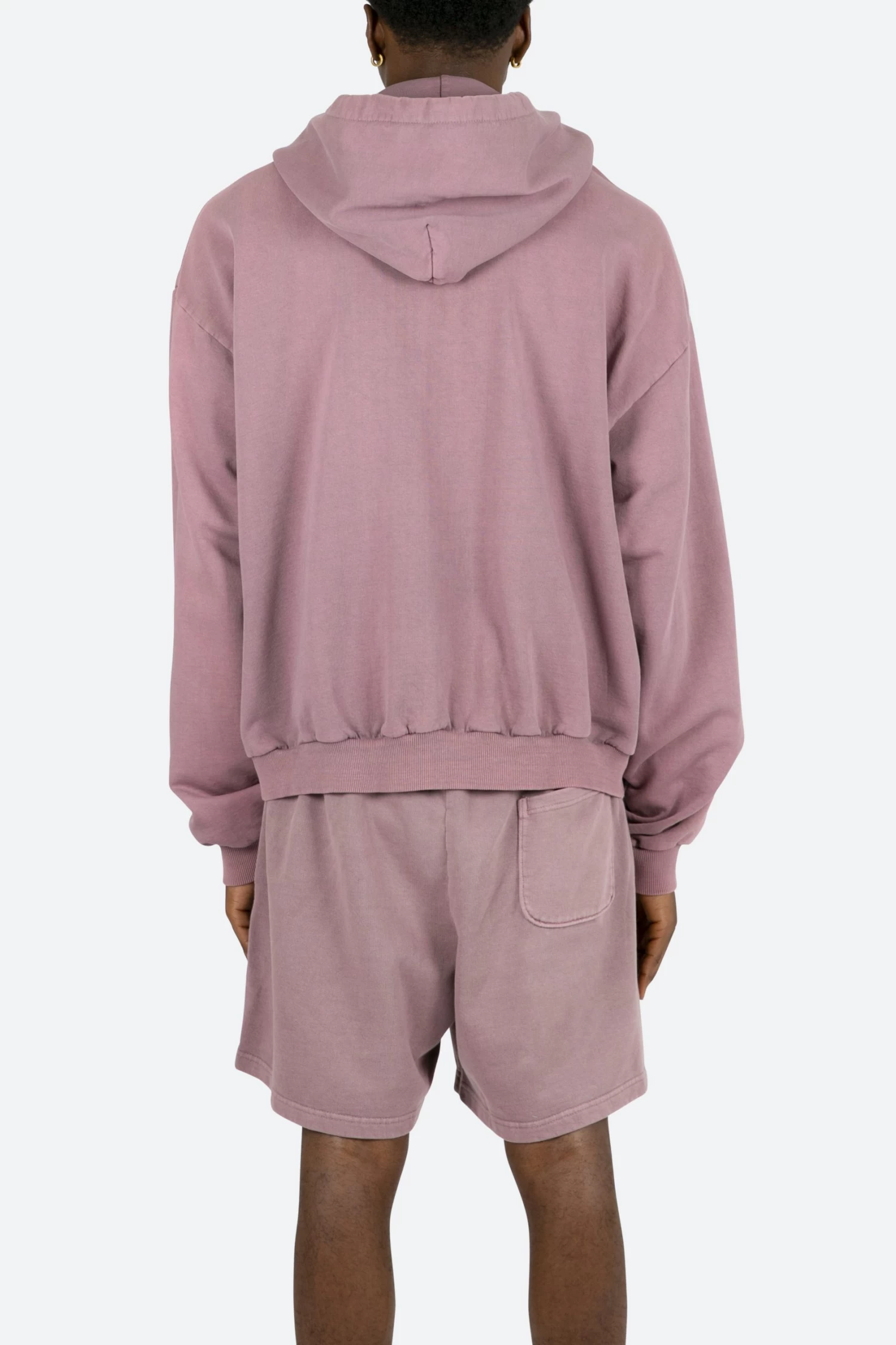 Vintage Cropped Hoodie - Purple 7 Vintage Cropped Hoodie - Purple - Image 5