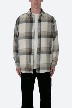 Vintage Plaid Shirt - Black/Grey -clothing Vintage Plaid Shirt BlackGrey 3