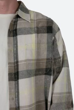 Vintage Plaid Shirt - Black/Grey -clothing Vintage Plaid Shirt BlackGrey 7