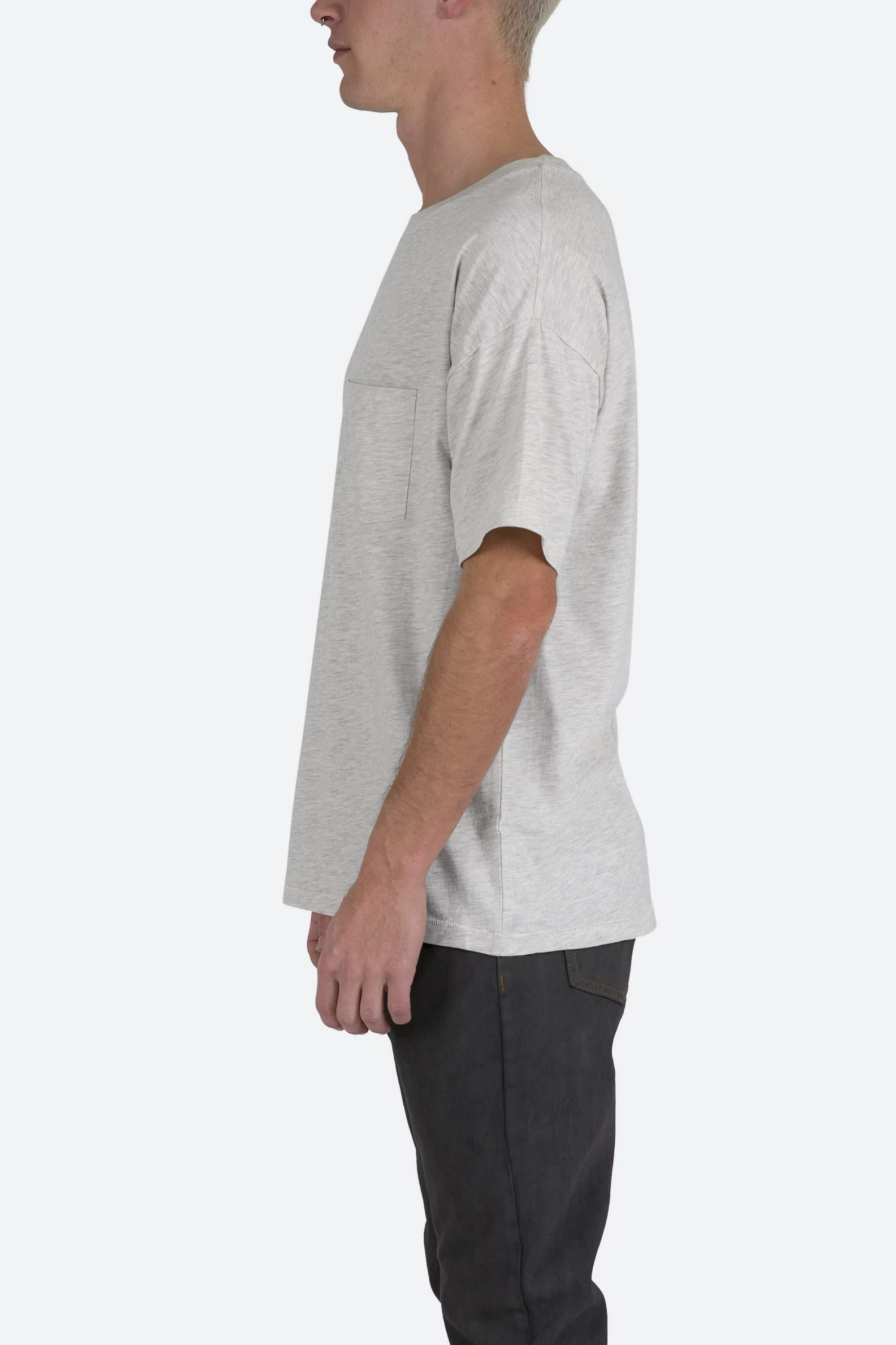 Vintage Pocket Tee - Grey 5 Vintage Pocket Tee - Grey - Image 4