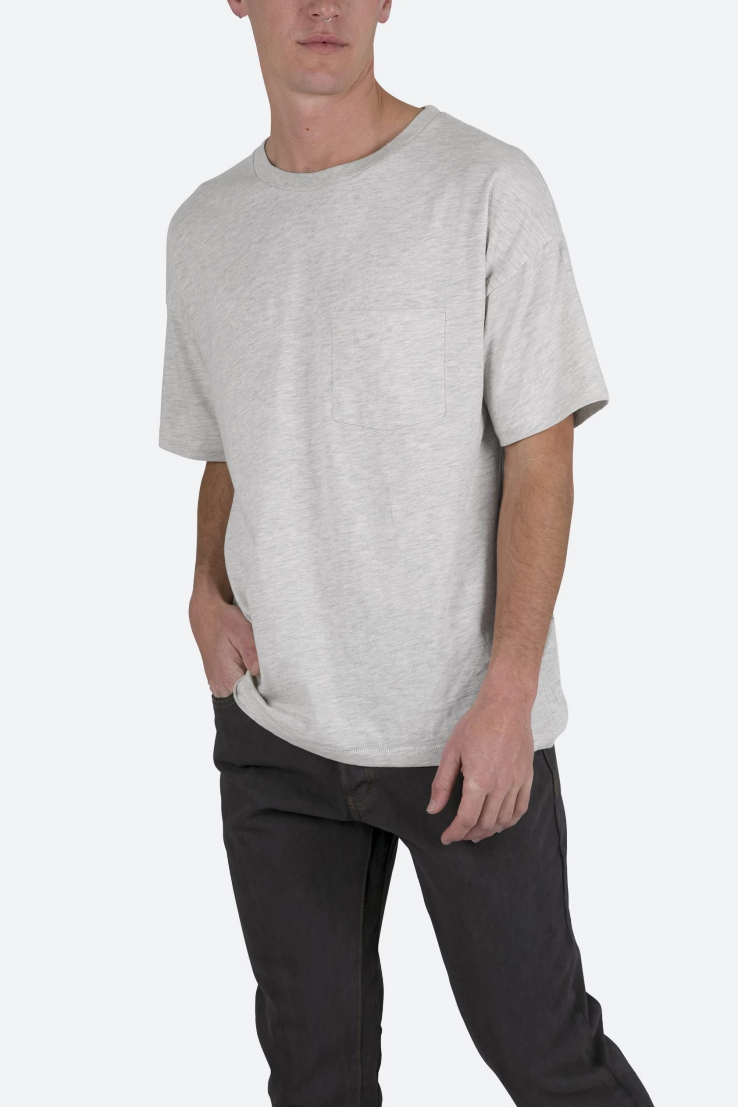 Vintage Pocket Tee - Grey 8 Vintage Pocket Tee - Grey - Image 7