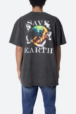 Vintage Save Earth Tee - Black 15 Vintage Save Earth Tee - Black -clothing Vintage Save Earth Tee Black 6