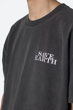 Vintage Save Earth Tee - Black 17 Vintage Save Earth Tee - Black -clothing Vintage Save Earth Tee Black 8
