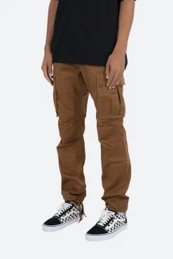 Vintage Twill Cargo Pants - Brown 13 Vintage Twill Cargo Pants - Brown -clothing Vintage Twill Cargo Pants Brown 3