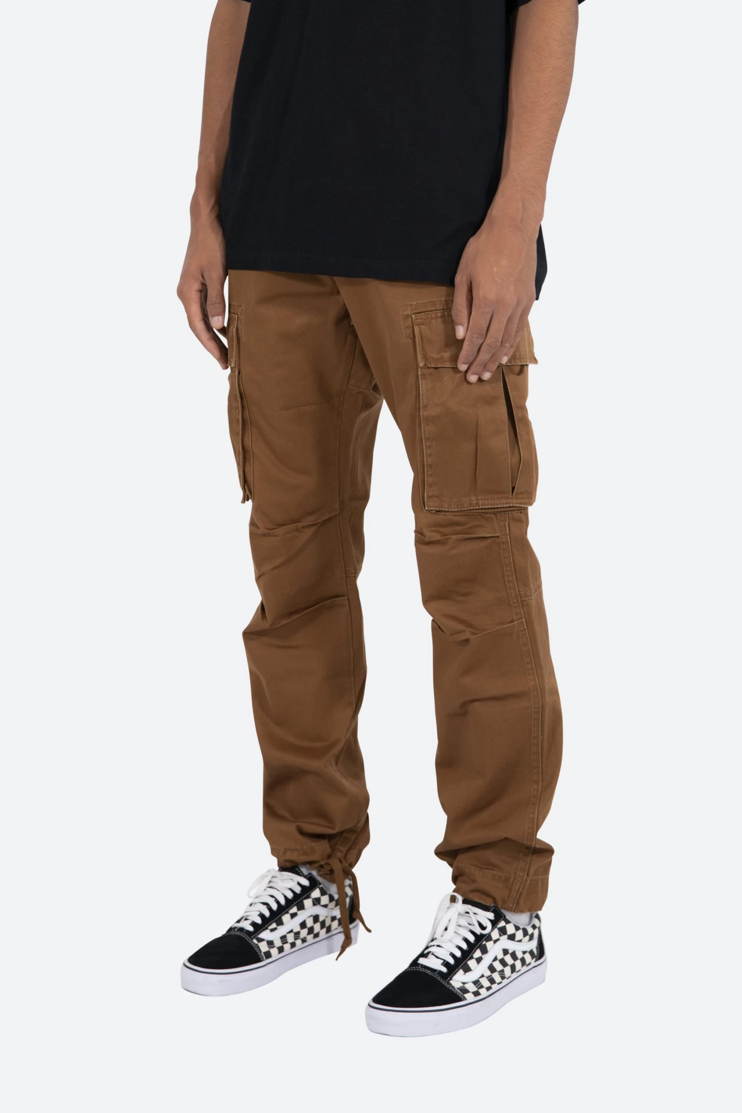 Vintage Twill Cargo Pants - Brown 5 Vintage Twill Cargo Pants - Brown - Image 3