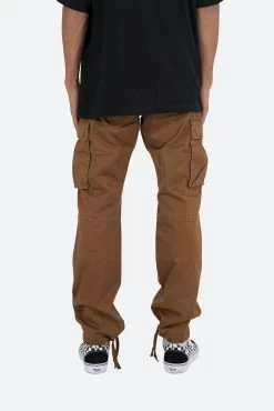 Vintage Twill Cargo Pants - Brown 15 Vintage Twill Cargo Pants - Brown -clothing Vintage Twill Cargo Pants Brown 5