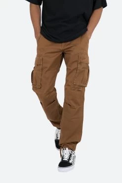 Vintage Twill Cargo Pants - Brown 16 Vintage Twill Cargo Pants - Brown -clothing Vintage Twill Cargo Pants Brown 6