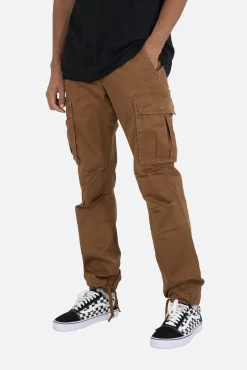 Vintage Twill Cargo Pants - Brown 17 Vintage Twill Cargo Pants - Brown -clothing Vintage Twill Cargo Pants Brown 7