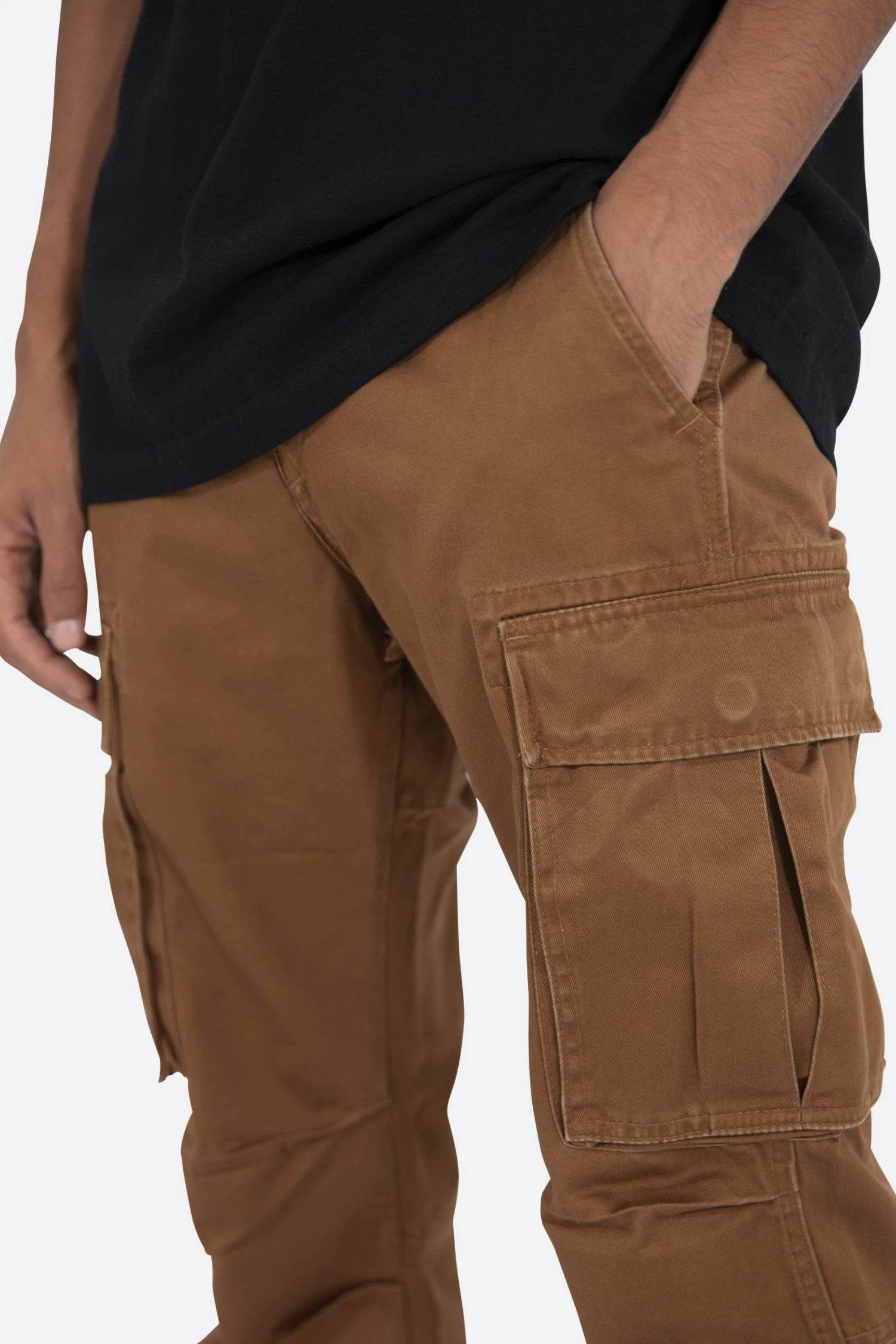 Vintage Twill Cargo Pants - Brown 10 Vintage Twill Cargo Pants - Brown - Image 8