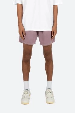 Vintage Washed Sweatshorts - Purple -clothing Vintage Washed Sweatshorts Purple 3