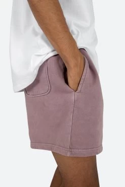 Vintage Washed Sweatshorts - Purple -clothing Vintage Washed Sweatshorts Purple 8