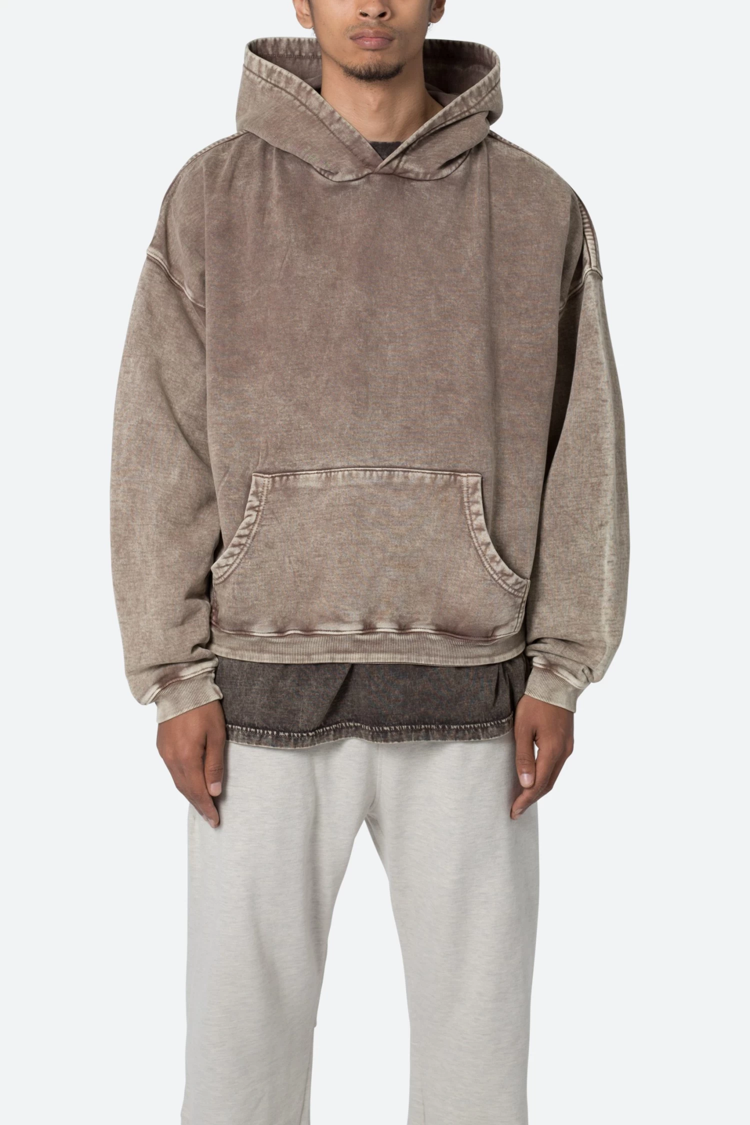 Washed Acid Hoodie - Brown 4 Washed Acid Hoodie - Brown - Image 2