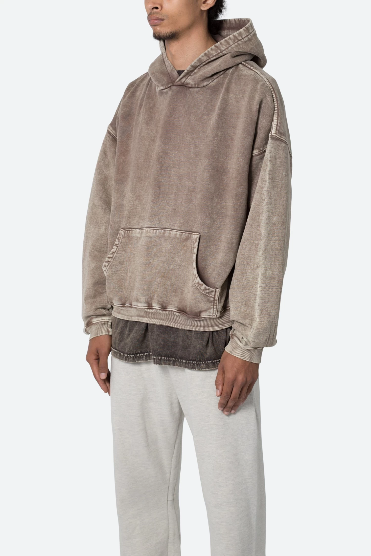 Washed Acid Hoodie - Brown 5 Washed Acid Hoodie - Brown - Image 3