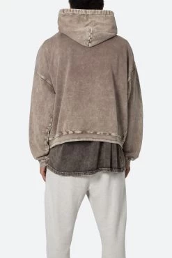 Washed Acid Hoodie - Brown 14 Washed Acid Hoodie - Brown -clothing Washed Acid Hoodie Brown 5