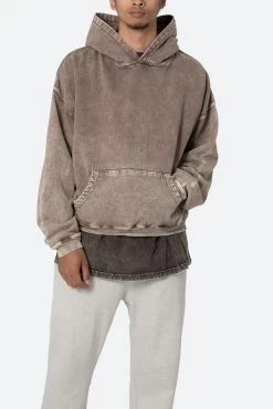 Washed Acid Hoodie - Brown 15 Washed Acid Hoodie - Brown -clothing Washed Acid Hoodie Brown 6