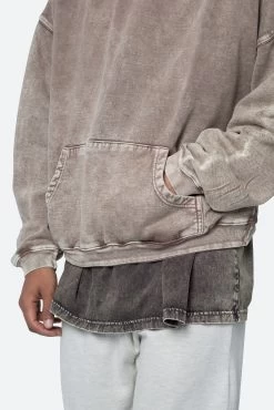 Washed Acid Hoodie - Brown 16 Washed Acid Hoodie - Brown -clothing Washed Acid Hoodie Brown 7