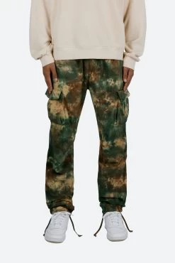 Washed Camo Cargo Pants - Camo