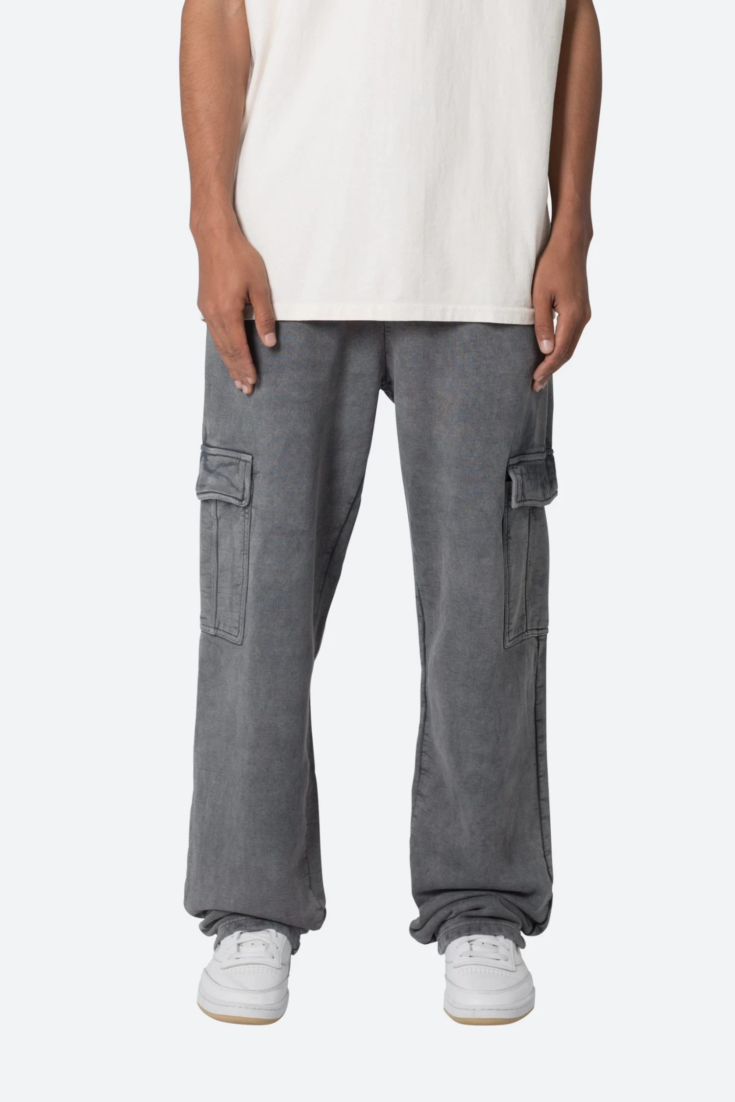 Washed Cargo Sweatpants - Black 5 Washed Cargo Sweatpants - Black - Image 3