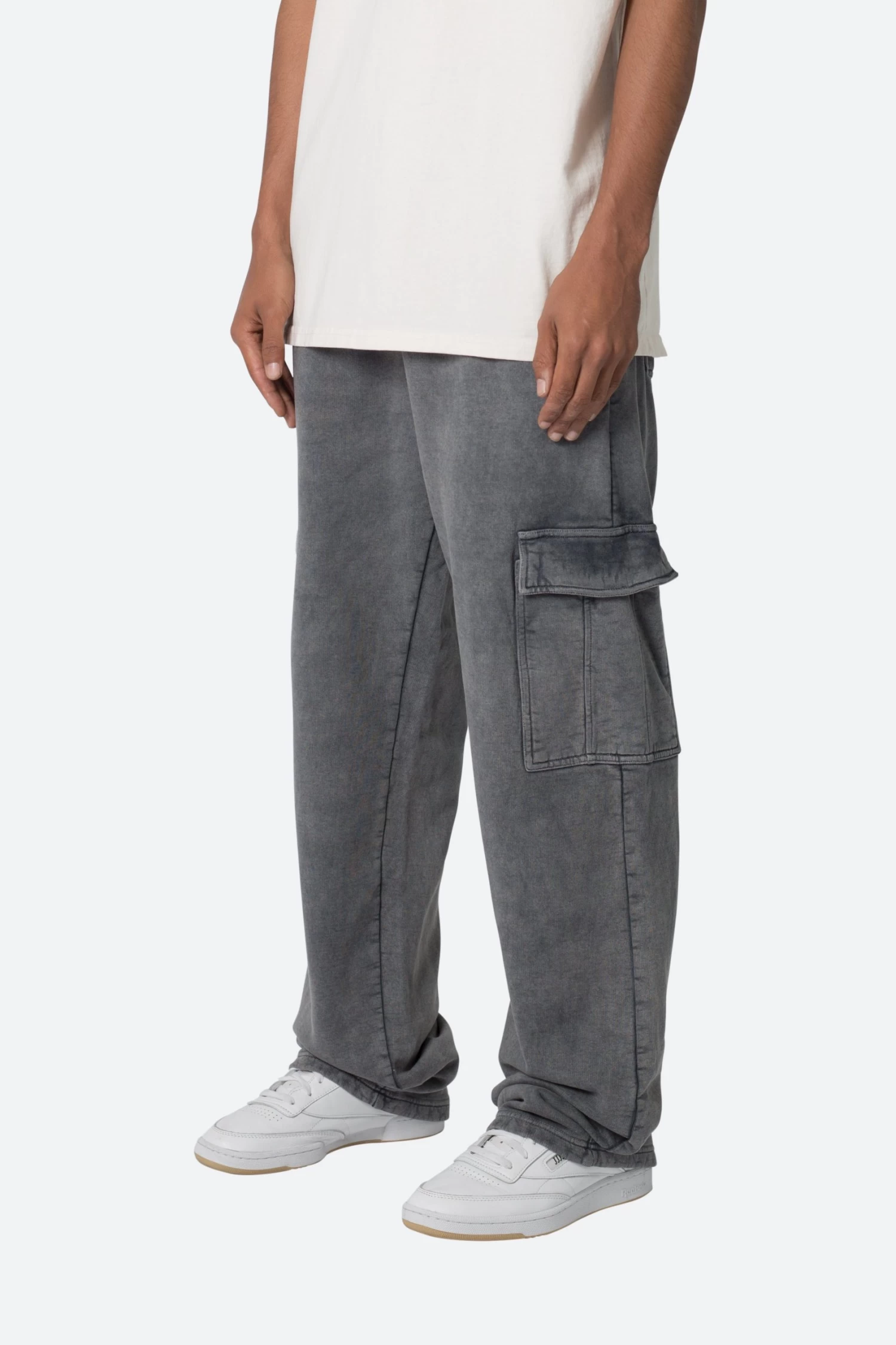 Washed Cargo Sweatpants - Black 6 Washed Cargo Sweatpants - Black - Image 4