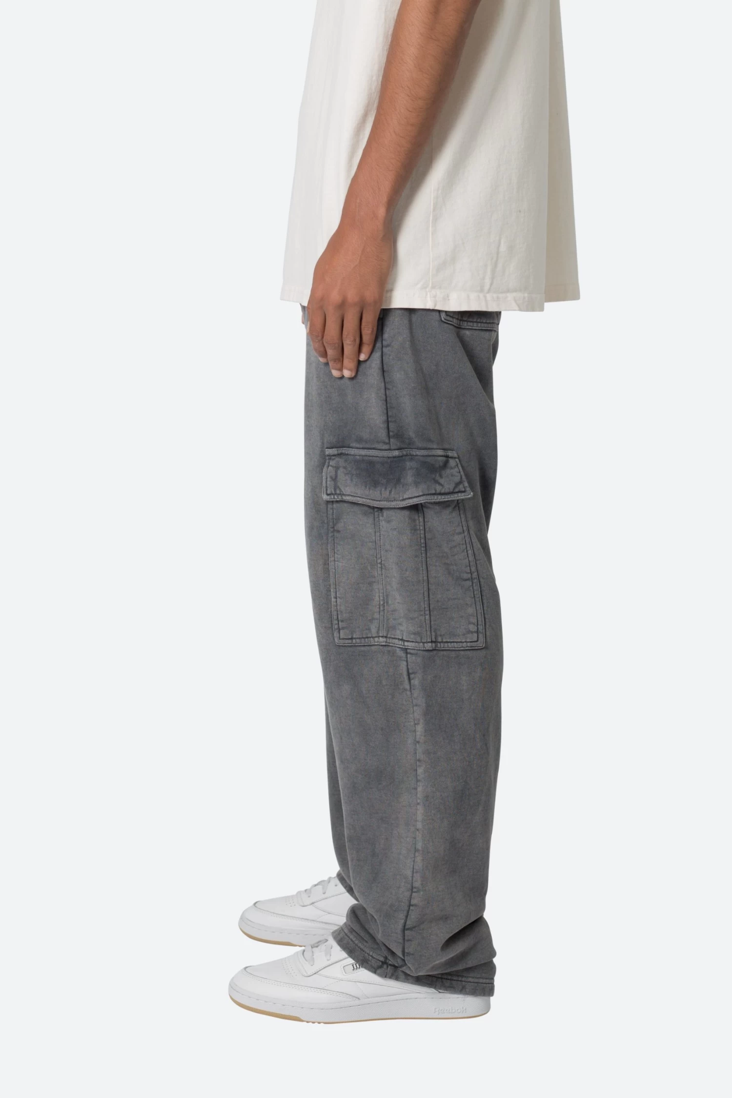 Washed Cargo Sweatpants - Black 7 Washed Cargo Sweatpants - Black - Image 5