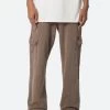 Washed Cargo Sweatpants - Brown -clothing Washed Cargo Sweatpants Brown