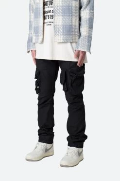 Waxed Denim Cargo Pants - Black -clothing Waxed Denim Cargo Pants Black 4