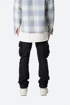 Waxed Denim Cargo Pants - Black -clothing Waxed Denim Cargo Pants Black 6