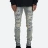 X165 Paisley Skinny Denim - Blue/Black
