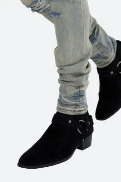 X165 Paisley Skinny Denim - Blue/Black -clothing X165 Paisley Skinny Denim BlueBlack 8