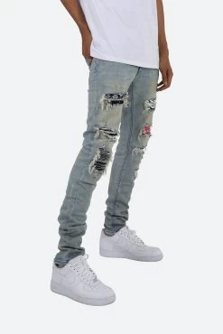 X214 Skinny Denim - Blue -clothing X214 Skinny Denim Blue 8