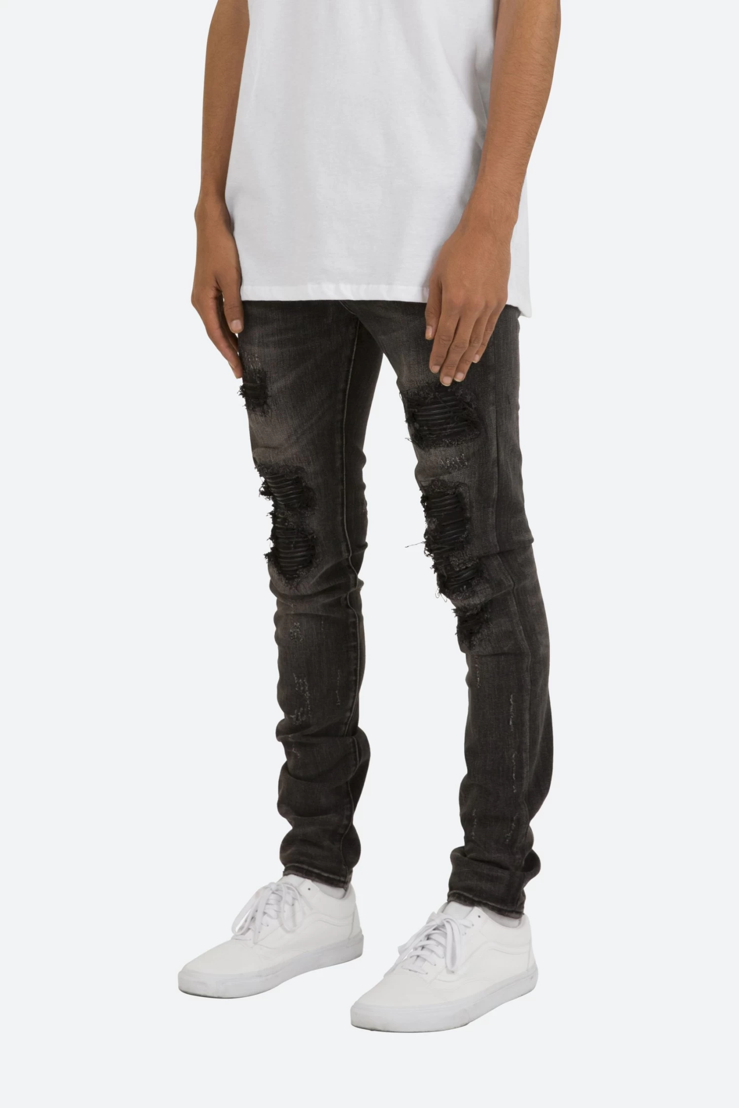 X226 Stretch Moto Denim - Black/Black 6 X226 Stretch Moto Denim - Black/Black - Image 4