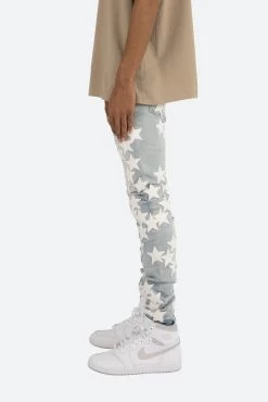 X255 Star Skinny Denim - Light Blue -clothing X255 Star Skinny Denim Light Blue 5