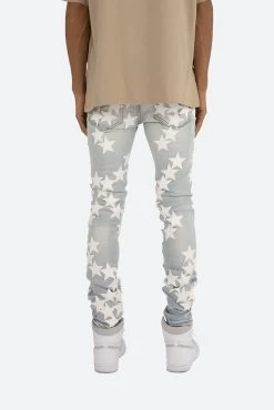 X255 Star Skinny Denim - Light Blue -clothing X255 Star Skinny Denim Light Blue 6