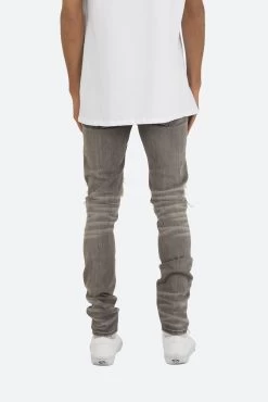 X284 Moto Skinny Denim - Grey/Blue -clothing X284 Moto Skinny Denim GreyBlue 7